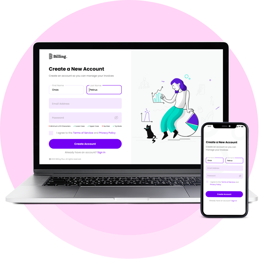 Billing+ app walkthrough